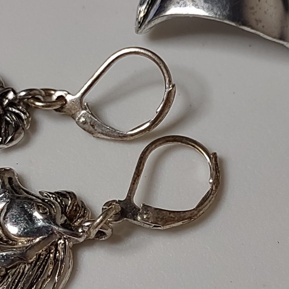 Horse Head Earring And Brooch/Pendant Set - Picture 5 of 14